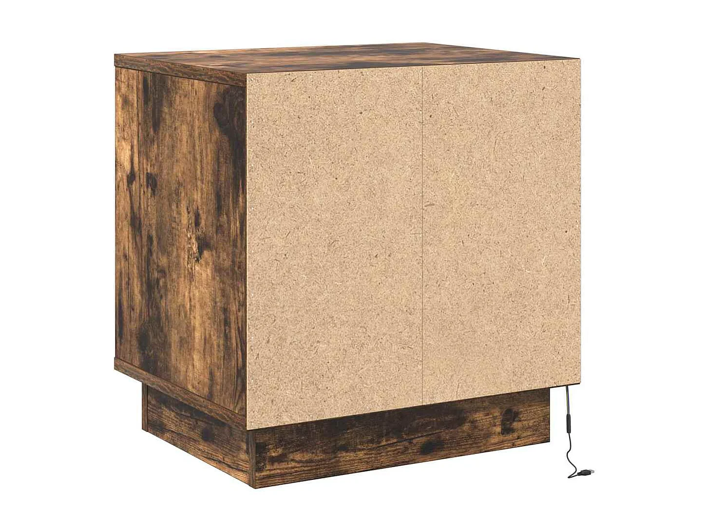 Nachtkastje met 2 stuks Gerookt eiken 44 x 34,5 x 45 cm