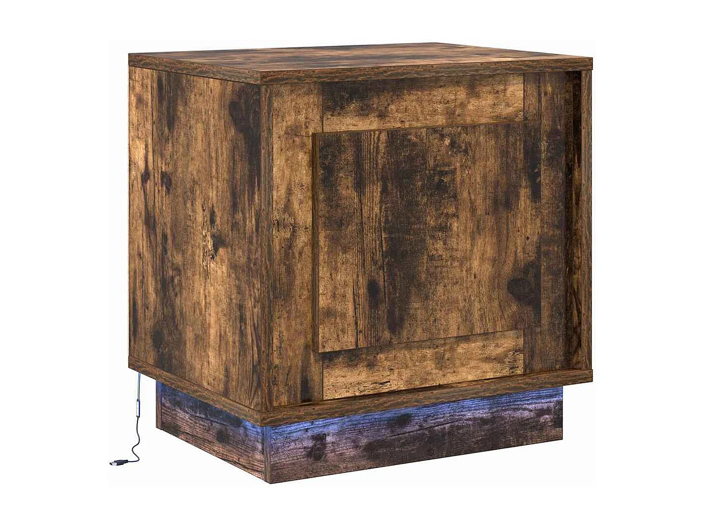 Cabinet de chevet avec 2 pcs Chêne fumé 44 x 34,5 x 45 cm