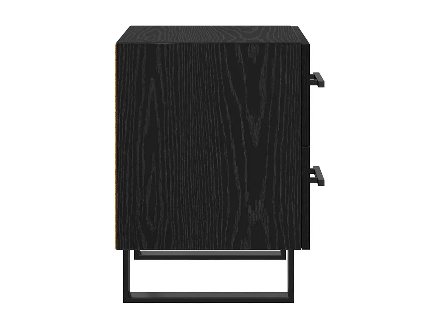 Mesilla de noche con cajón Roble negro 40 x 35 x 47,5 cm