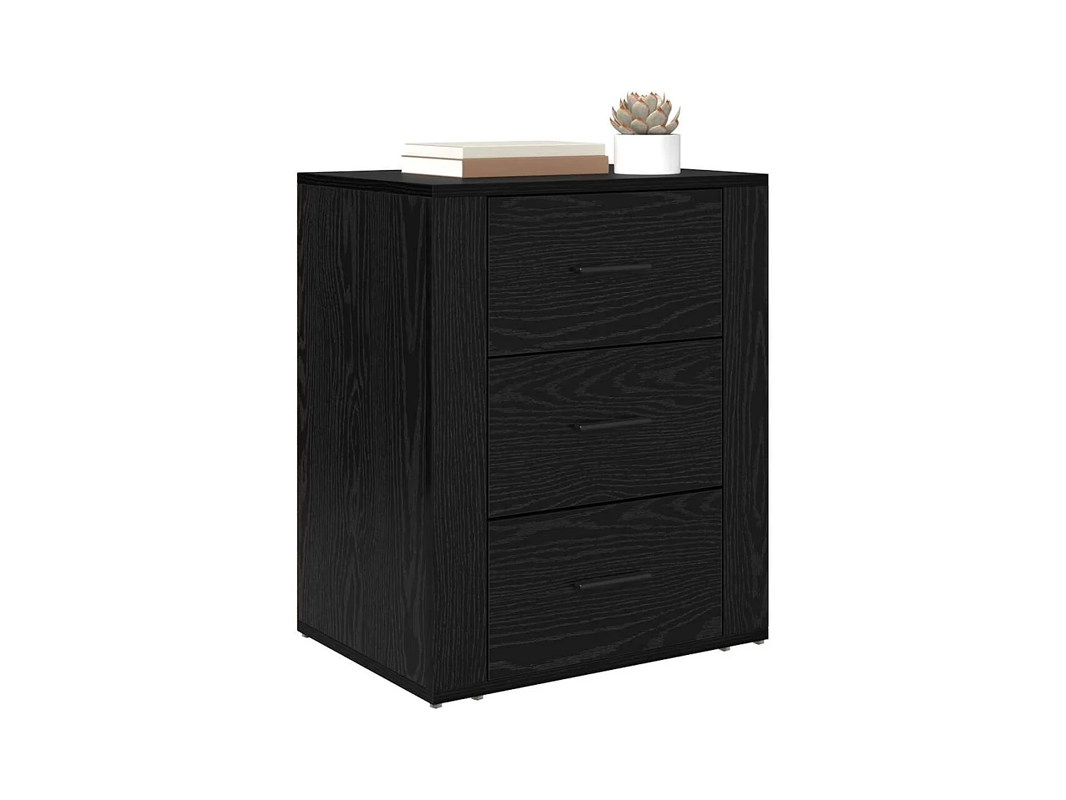 Cabinet de chevet Chêne noir 50 x 36 x 60 cm Bois d'ingénierie