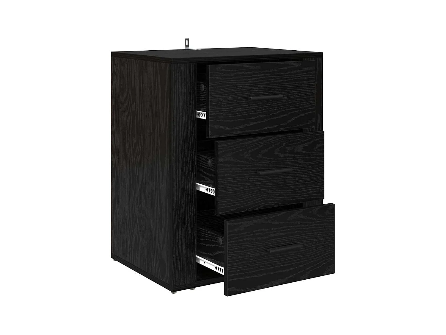 Cabinet de chevet Chêne noir 50 x 36 x 60 cm Bois d'ingénierie