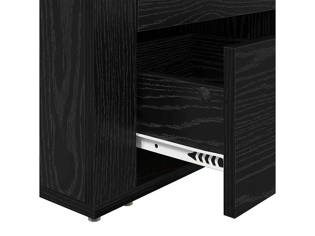 Cabinet de chevet Chêne noir 50 x 36 x 60 cm Bois d'ingénierie