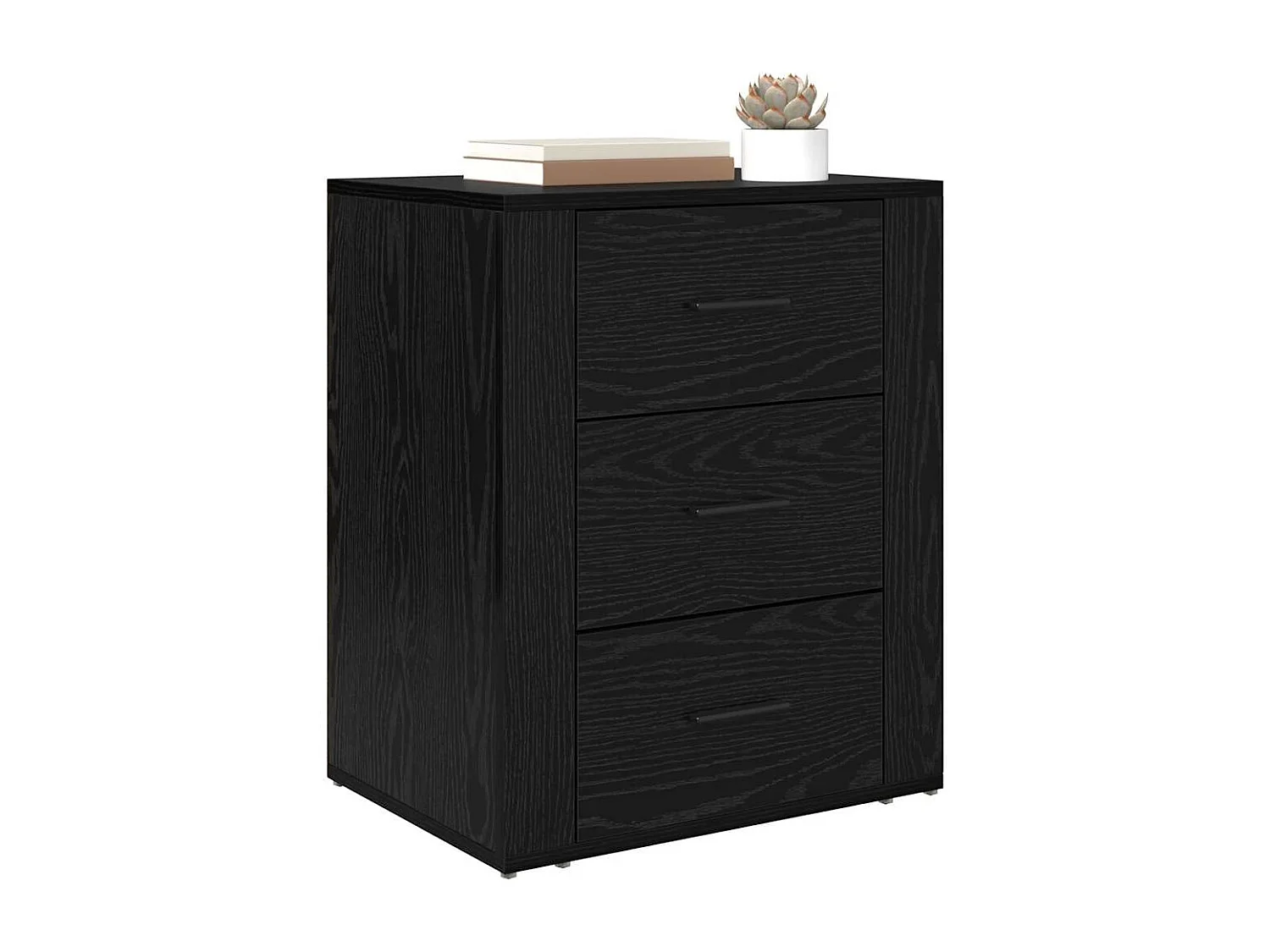 Cabinet de chevet Chêne noir 50 x 36 x 60 cm Bois d'ingénierie