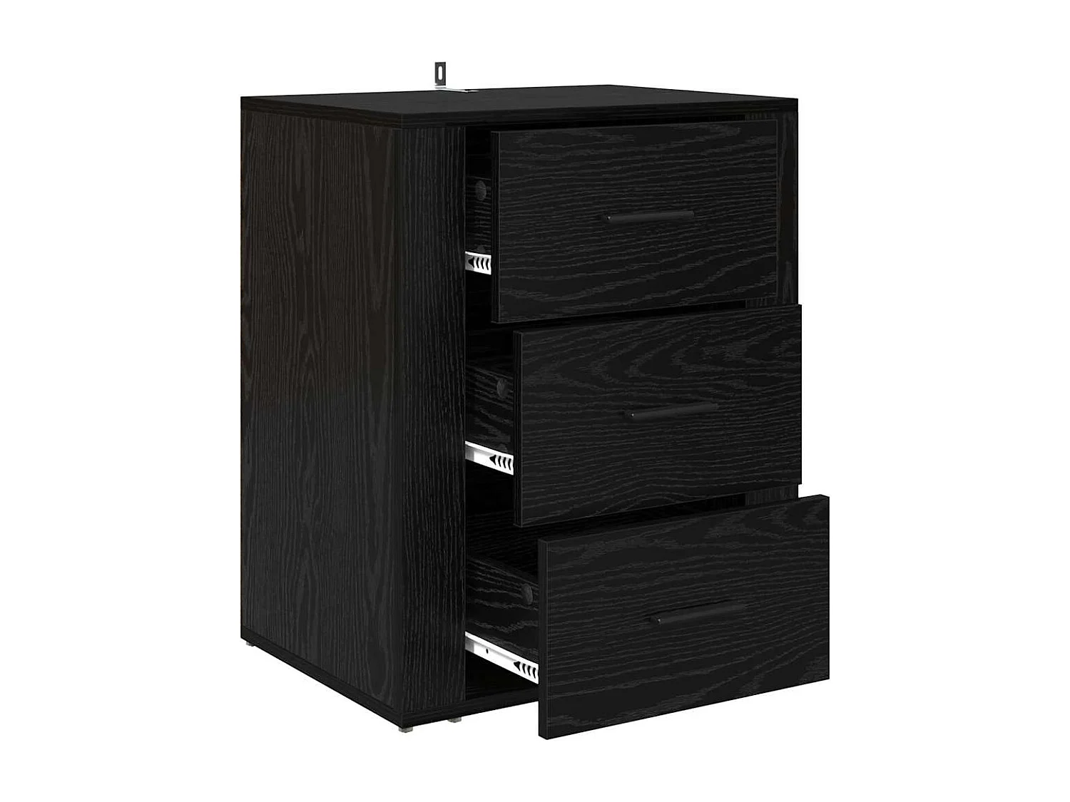 Cabinet de chevet Chêne noir 50 x 36 x 60 cm Bois d'ingénierie
