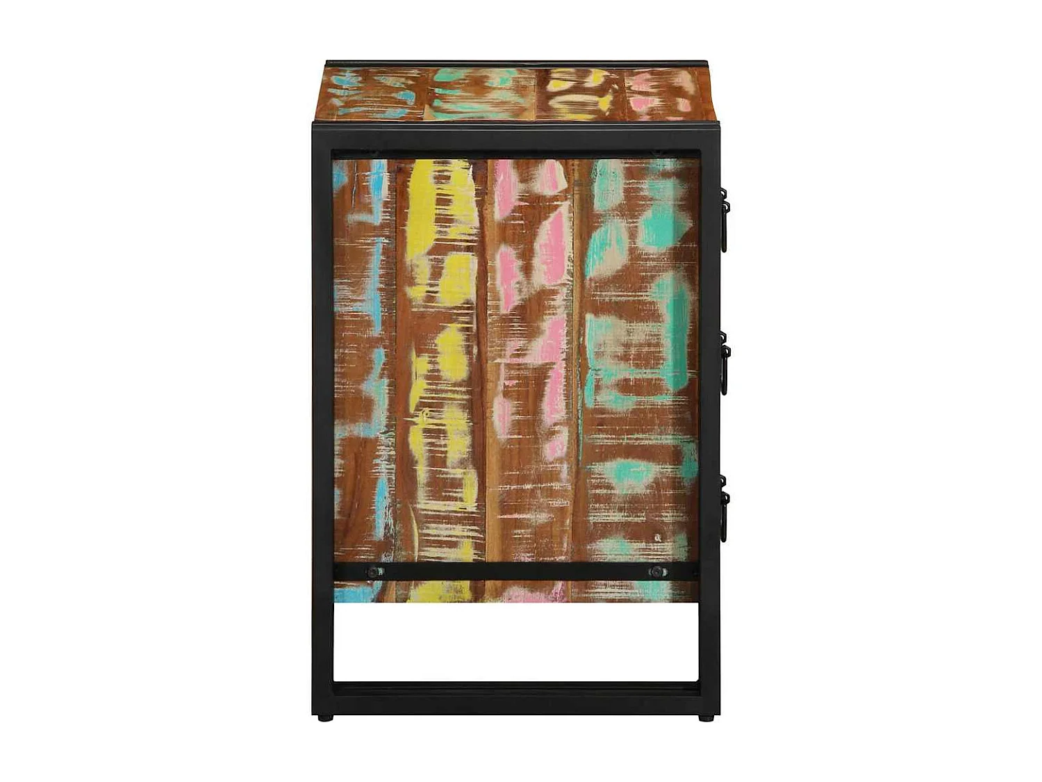 Nachtkastje 40 x 35 x 50 cm massief gerecycled hout