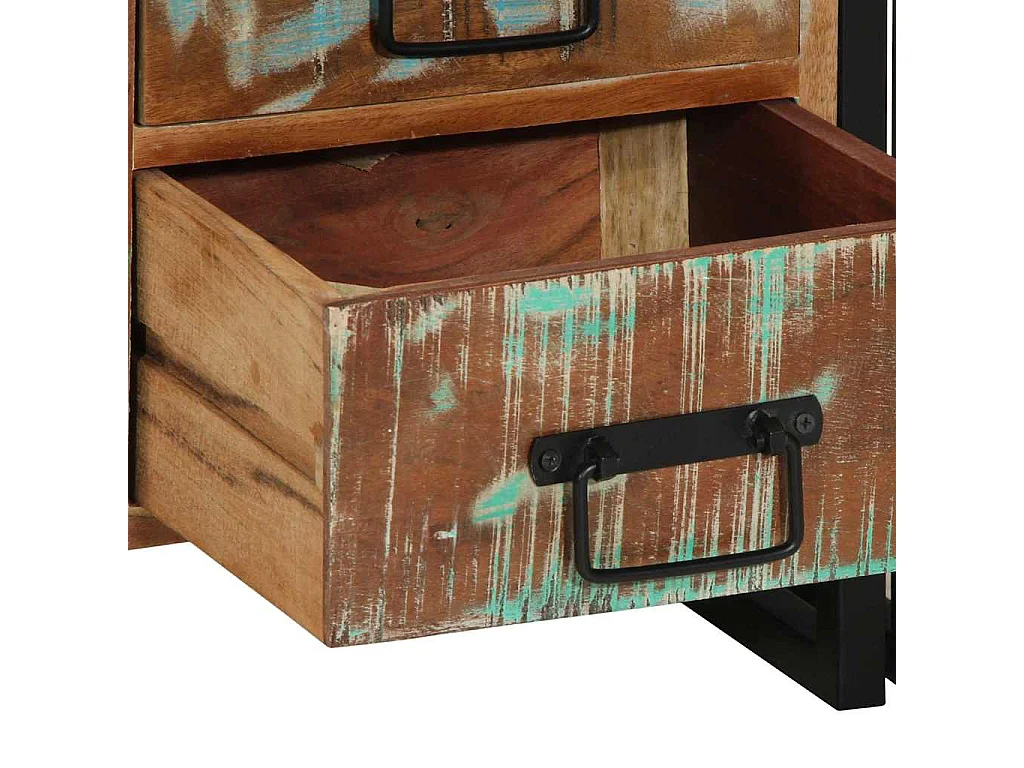 Nachtkastje 40 x 35 x 50 cm massief gerecycled hout