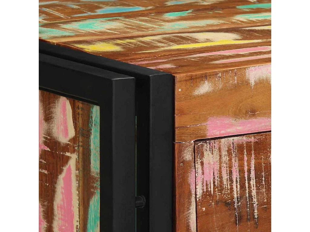 Mesilla de noche 40 x 35 x 50 cm madera maciza recuperada