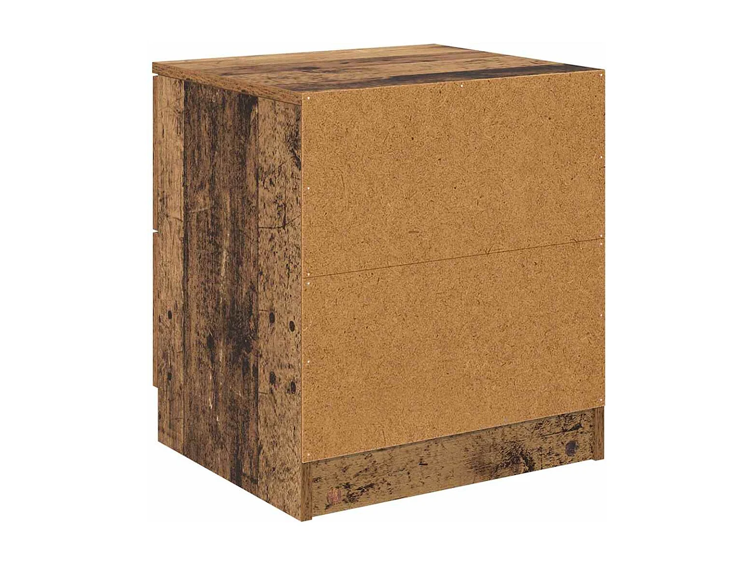 Mesilla de noche con cajón 2 piezas Madera antigua 45 x 39 x 50 cm