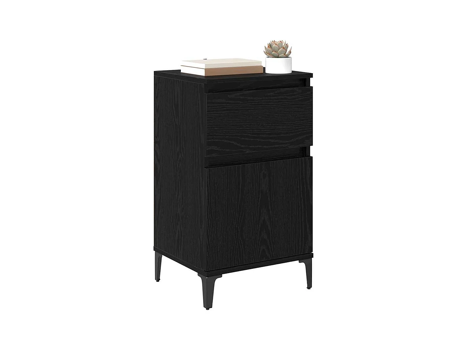 Cabinet de chevet Chêne noir 40 x 35 x 70 cm Bois d'ingénierie