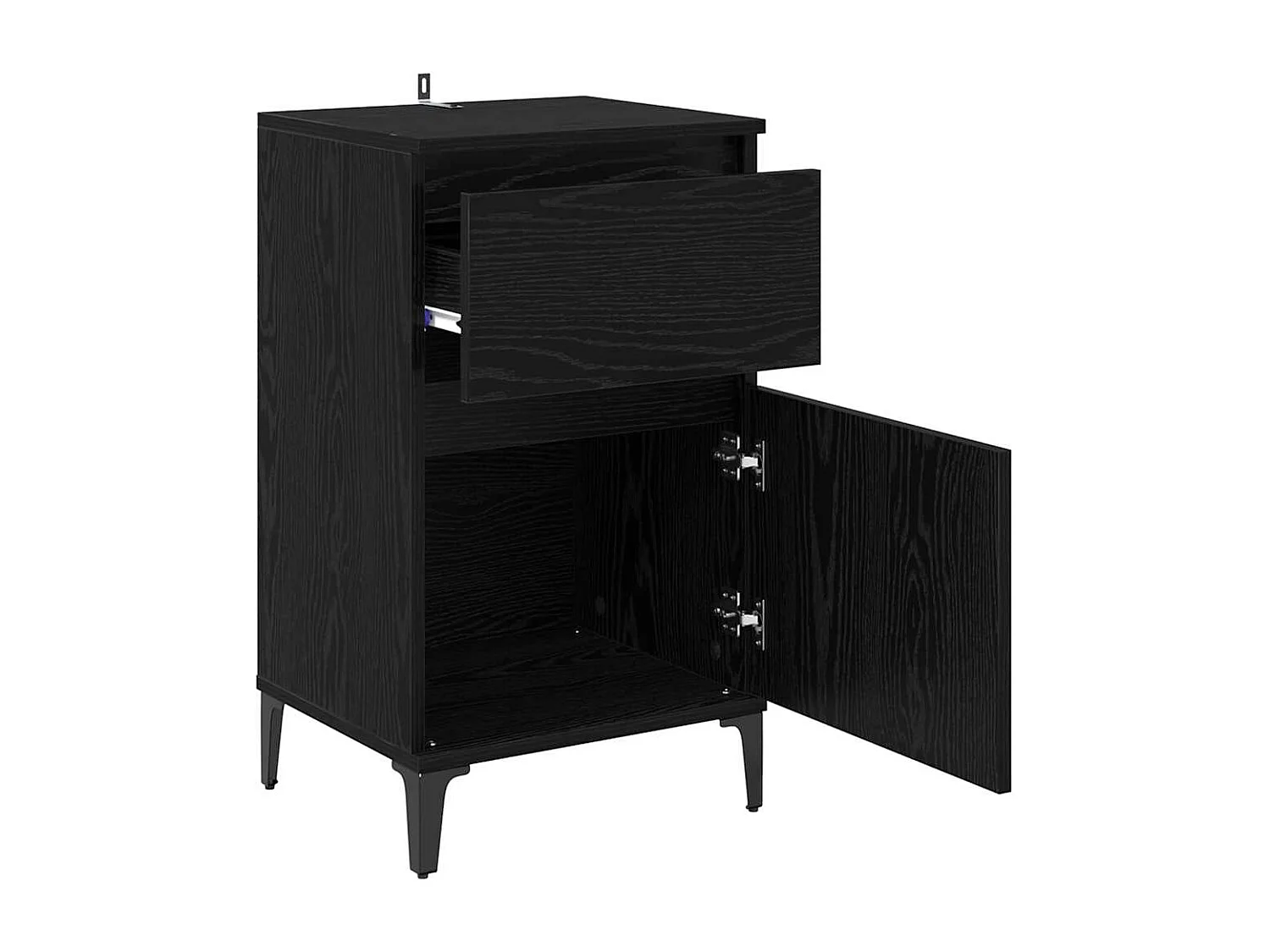 Cabinet de chevet Chêne noir 40 x 35 x 70 cm Bois d'ingénierie