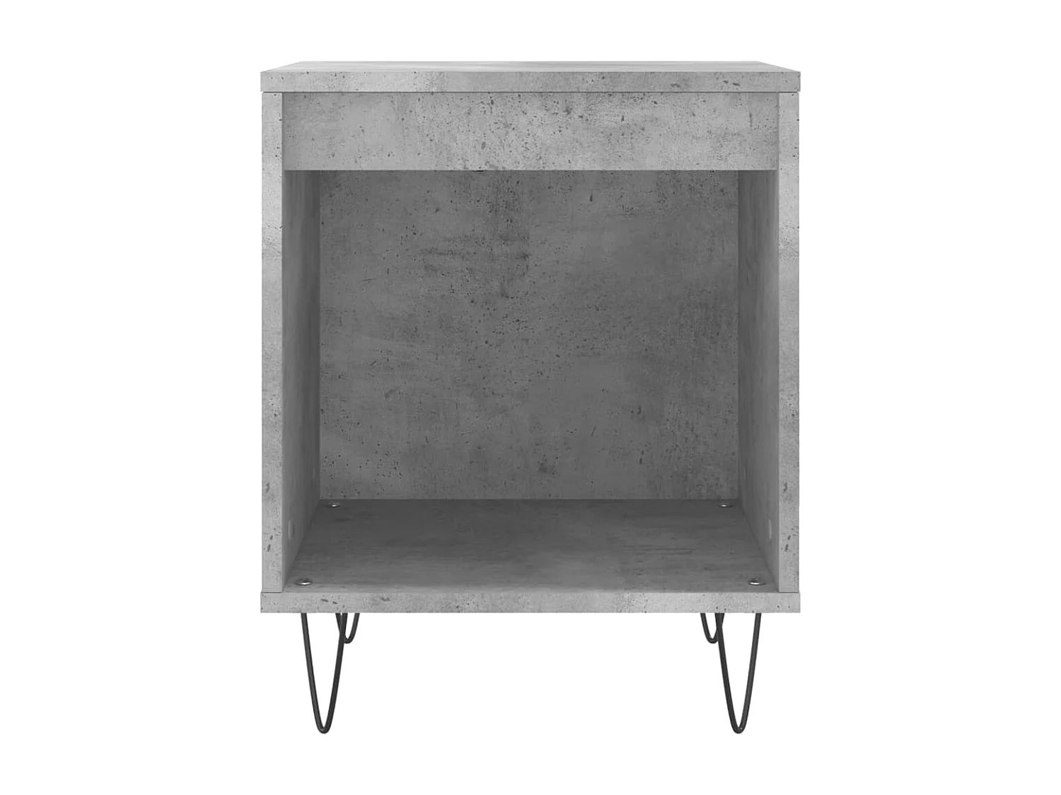 Mesitas de noche 2 piezas gris hormigón 40x35x50 cm madera de ingeniería