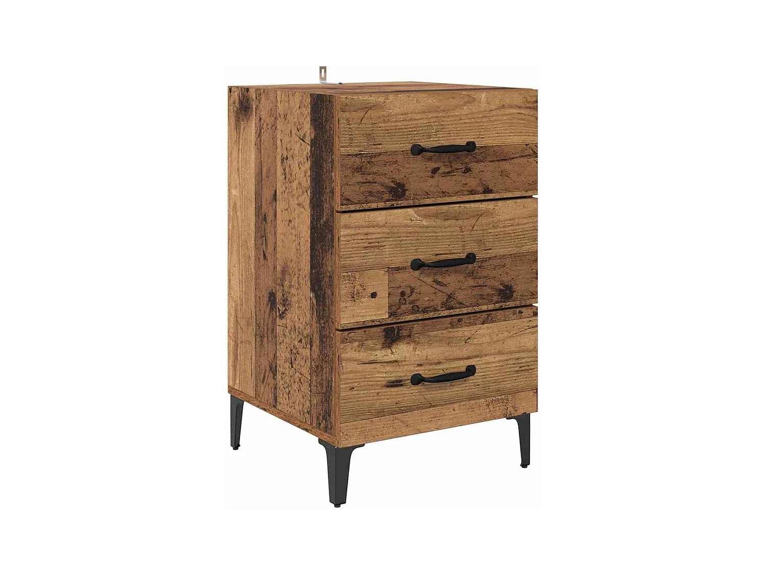 Comodino in legno antico 40 x 40 x 66 cm Legno ingegnerizzato