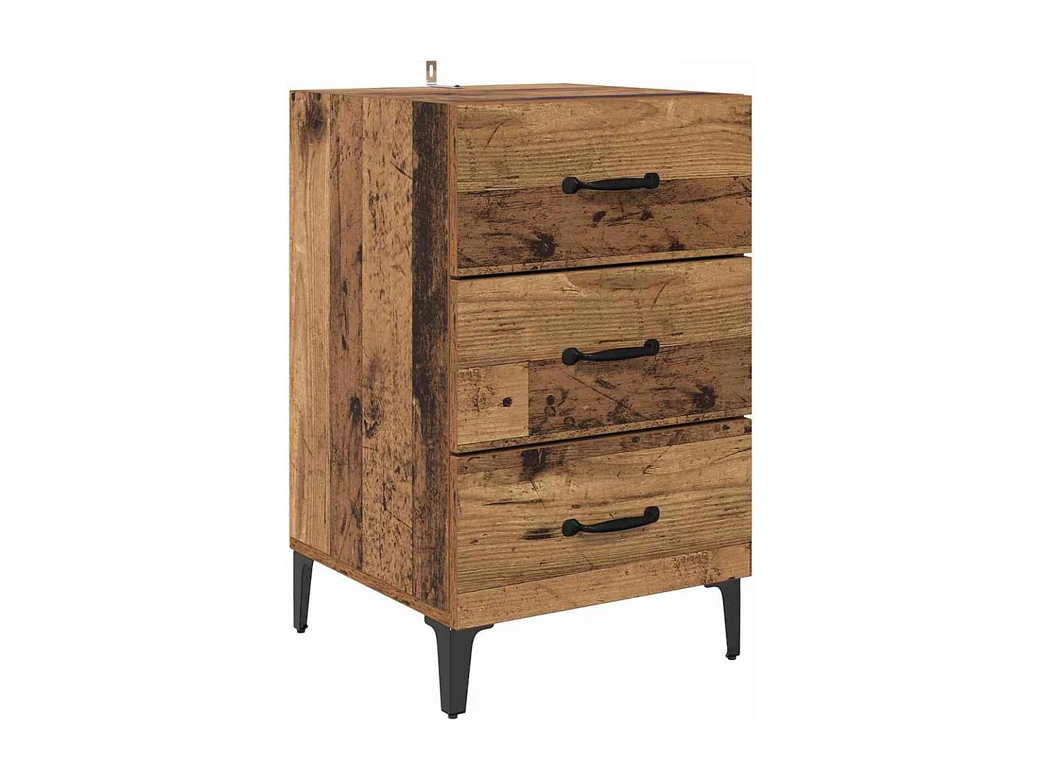 Cabinet de chevet Bois ancien 40 x 40 x 66 cm Bois d'ingénierie