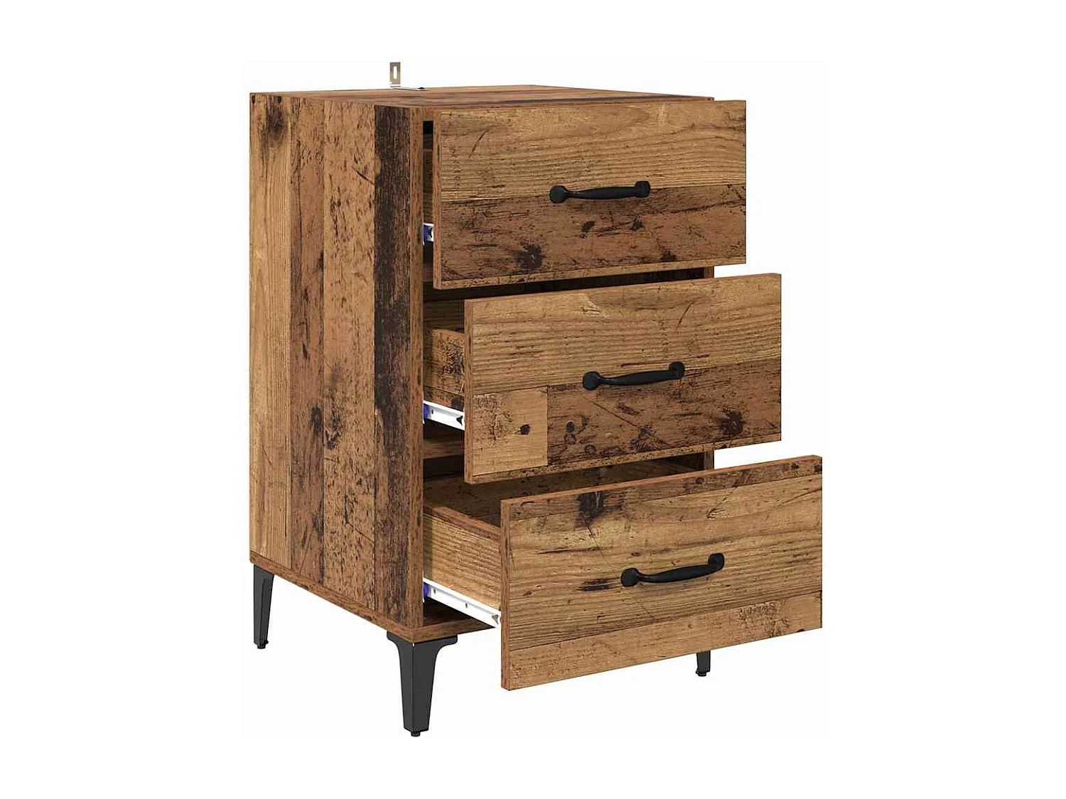 Cabinet de chevet Bois ancien 40 x 40 x 66 cm Bois d'ingénierie