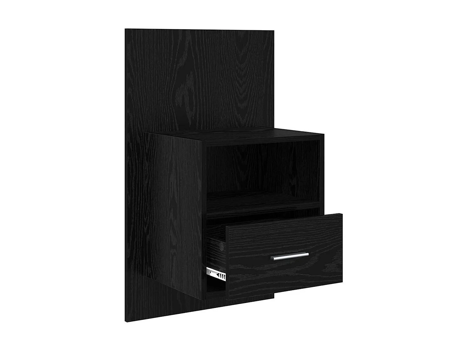 Armoire de lit avec tiroir 2 pcs Chêne noir 48,5 x 32,5 x 80 cm