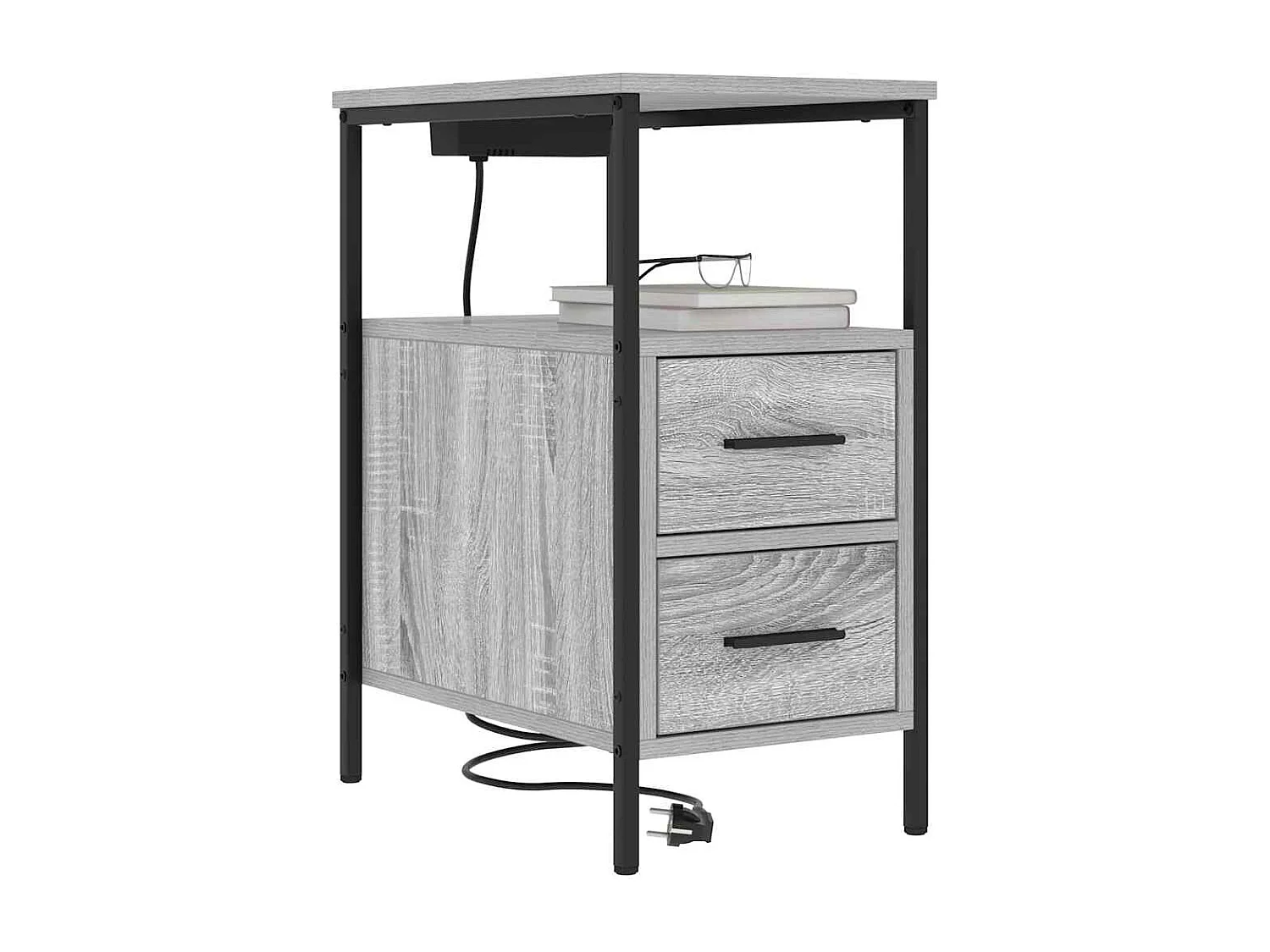 Armoires de chevet 2 pcs Sonoma gris 30 x 48 x 61 cm