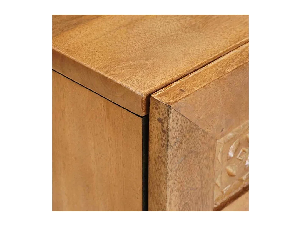 Mesita de noche con cajón Marrón claro 50 x 33 x 60 cm