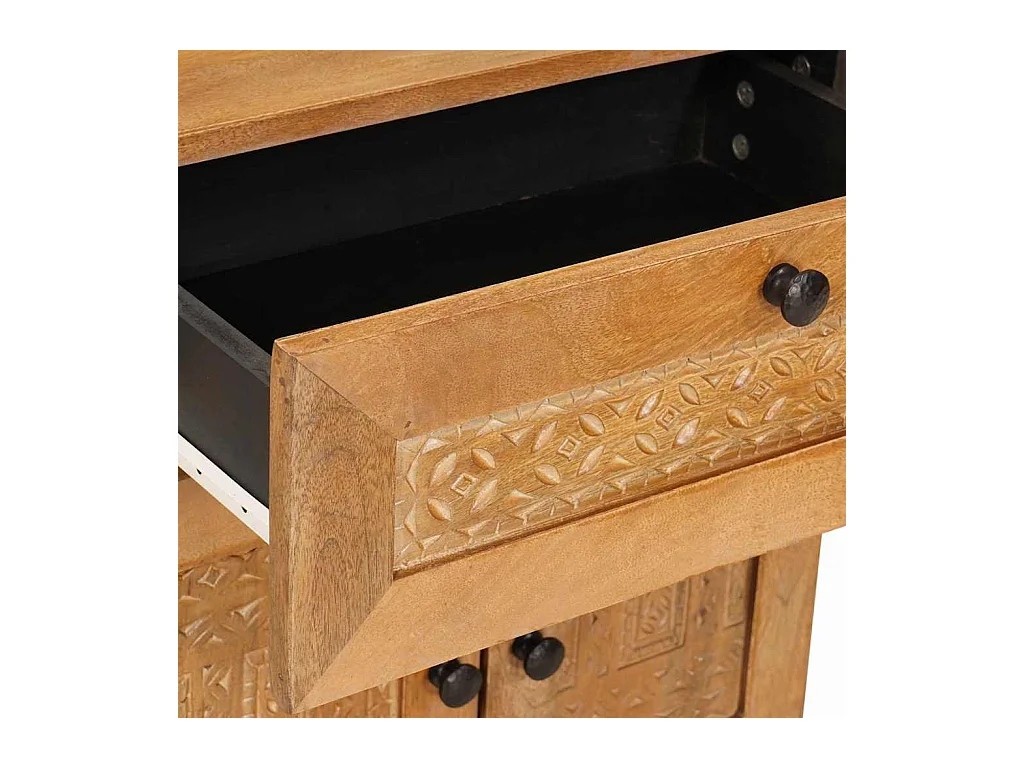 Mesita de noche con cajón Marrón claro 50 x 33 x 60 cm