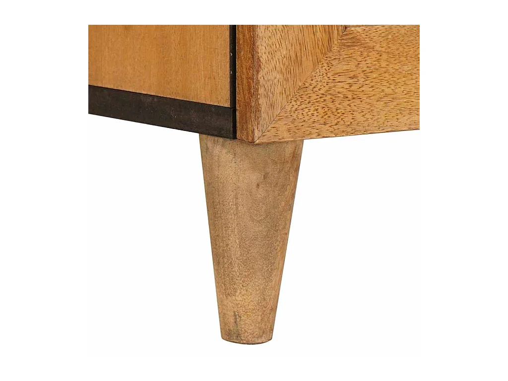 Mesita de noche con cajón Marrón claro 50 x 33 x 60 cm