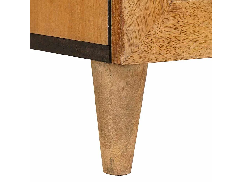 Table de chevet avec tiroir Marron clair 50 x 33 x 60 cm