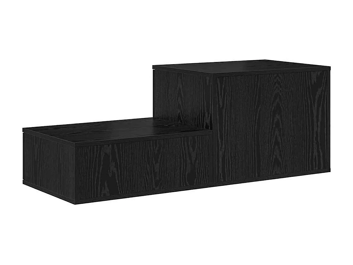 Armario de almacenaje de roble negro 127 x 41 x 40 cm