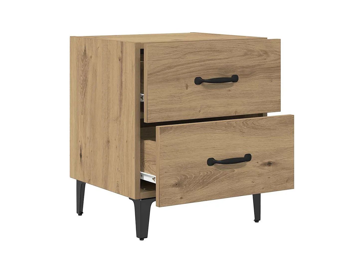 Armoire de lit avec tiroir chêne artisanal 40 x 35 x 47.5 cm