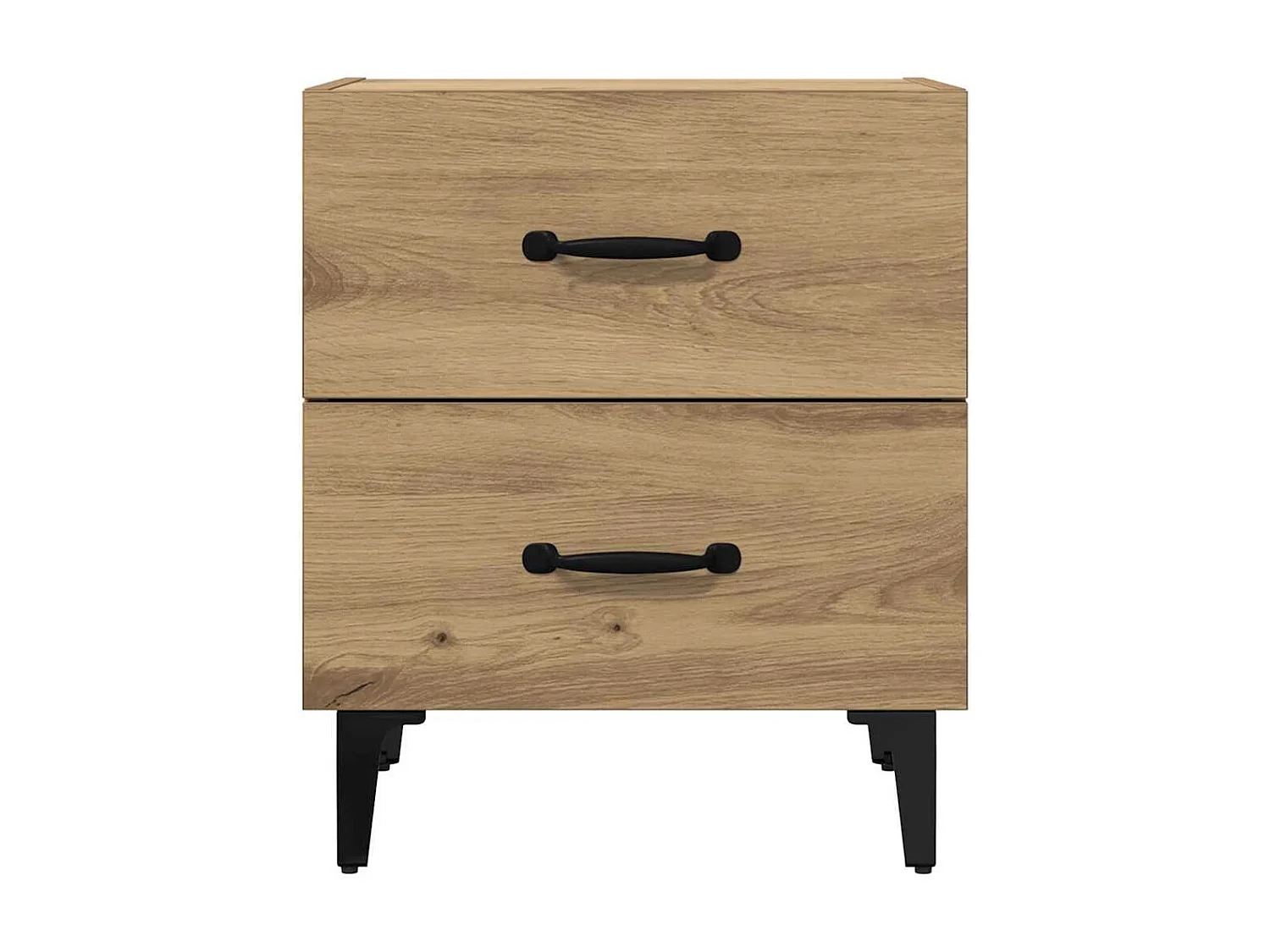 Armoire de lit avec tiroir chêne artisanal 40 x 35 x 47.5 cm