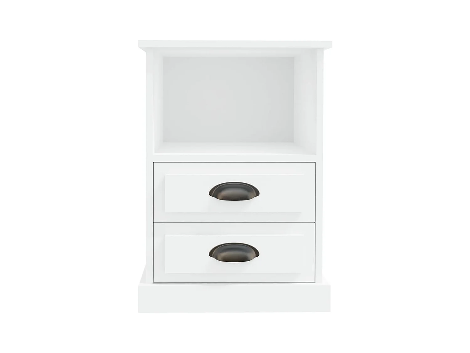 Nachtkastjes 2 stuks wit 43x36x60 cm