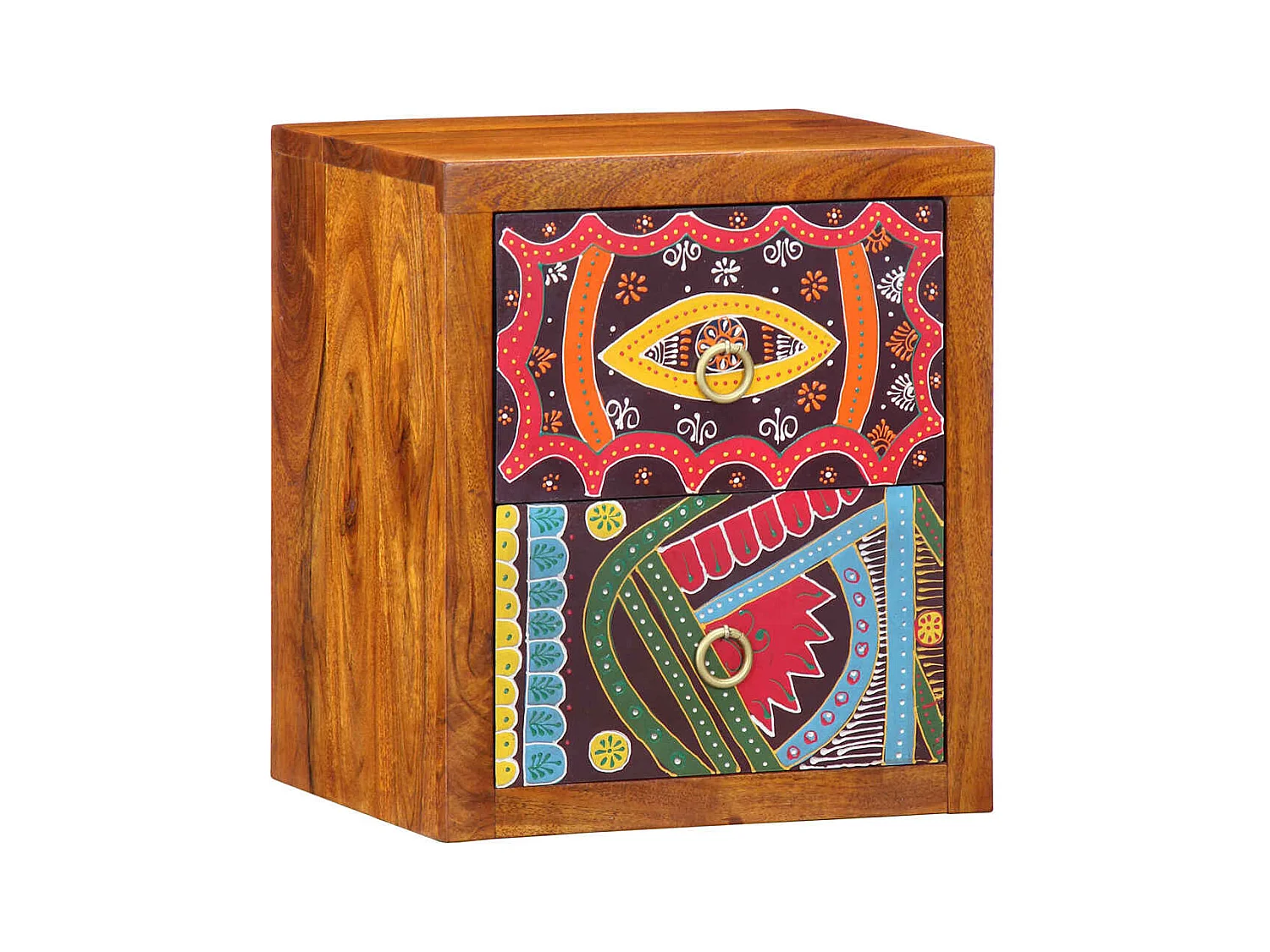 Comodino con cassetto 2 pezzi Marrone 35 x 30 x 40 cm