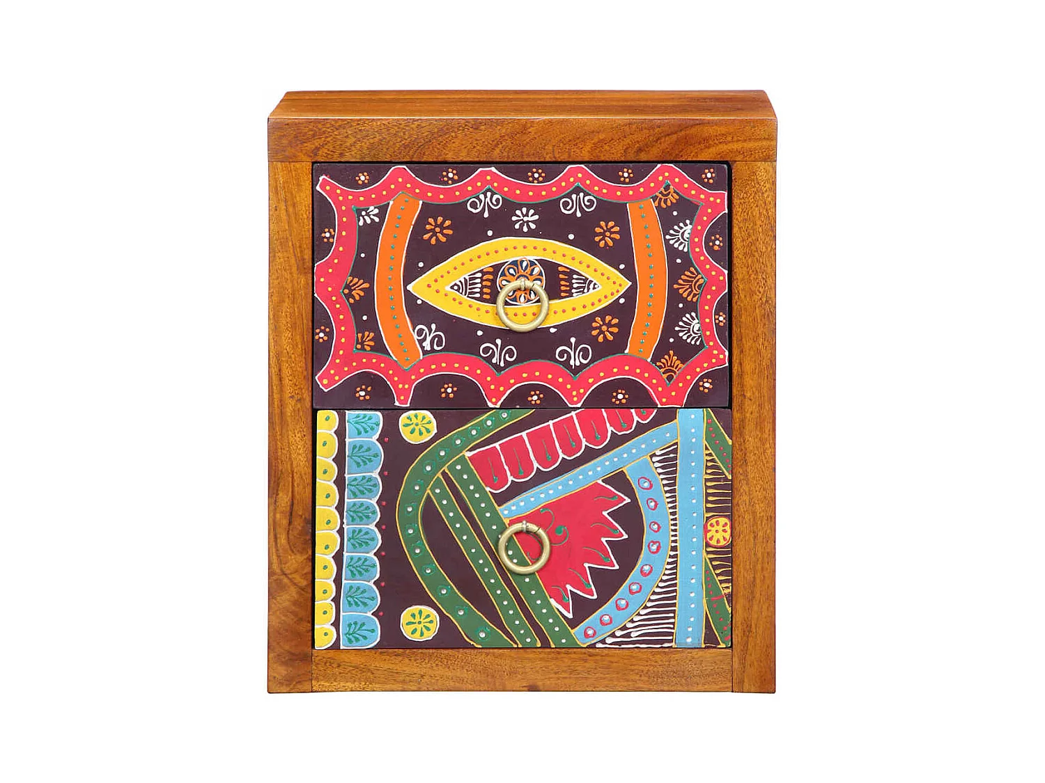 Comodino con cassetto 2 pezzi Marrone 35 x 30 x 40 cm