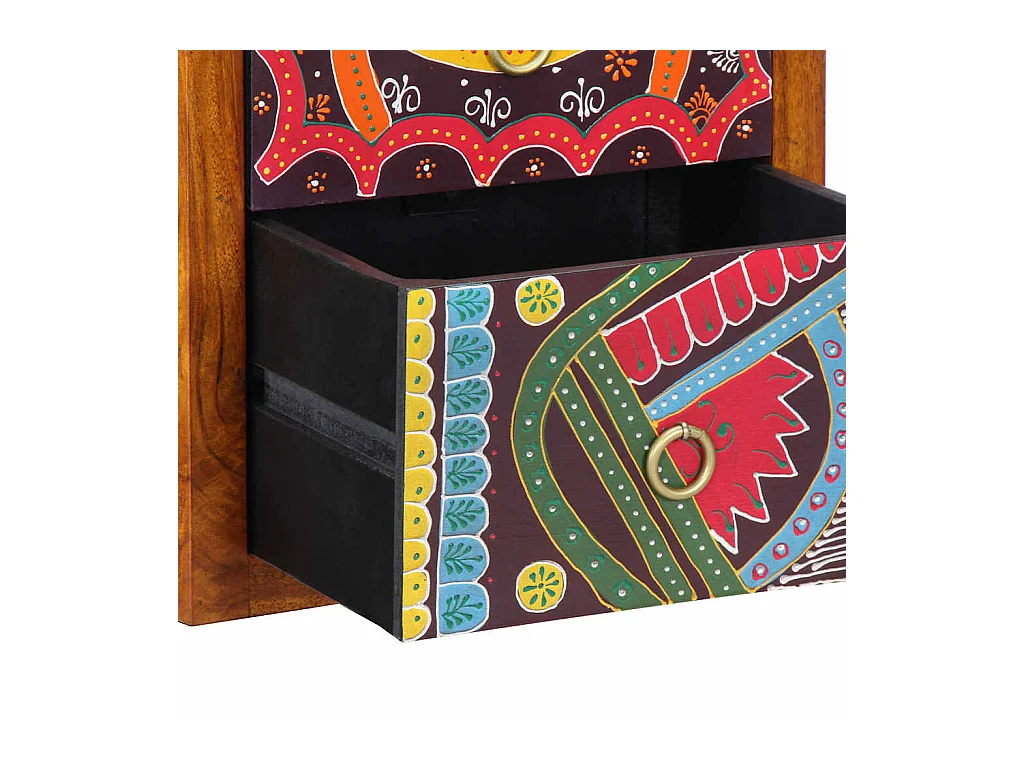 Comodino con cassetto 2 pezzi Marrone 35 x 30 x 40 cm