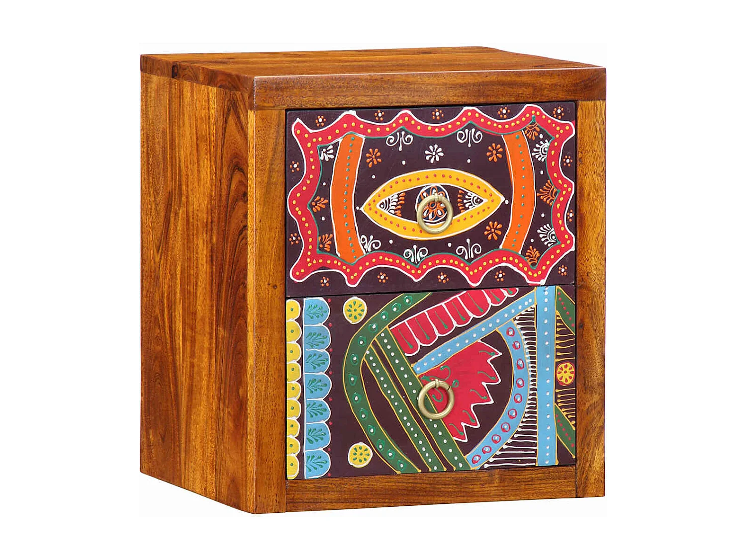 Cabinet de chevet avec tiroir 2 pcs Marron 35 x 30 x 40 cm