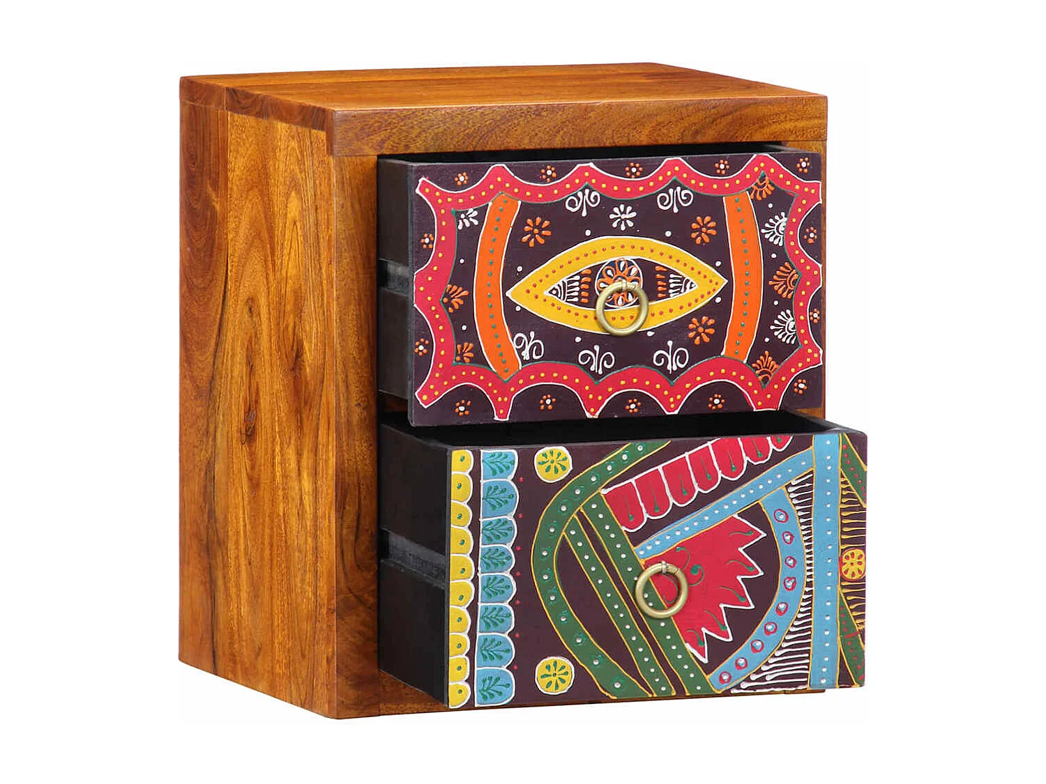 Cabinet de chevet avec tiroir 2 pcs Marron 35 x 30 x 40 cm