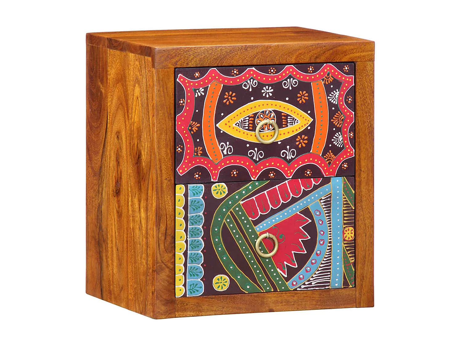 Cabinet de chevet avec tiroir 2 pcs Marron 35 x 30 x 40 cm