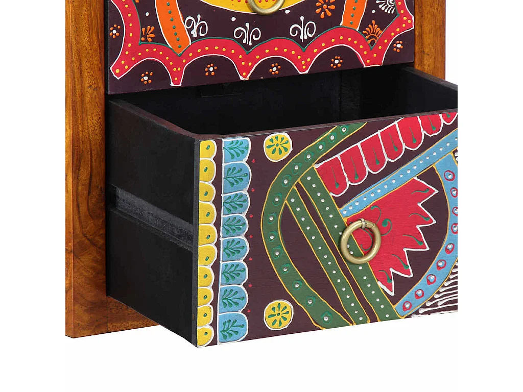 Cabinet de chevet avec tiroir 2 pcs Marron 35 x 30 x 40 cm