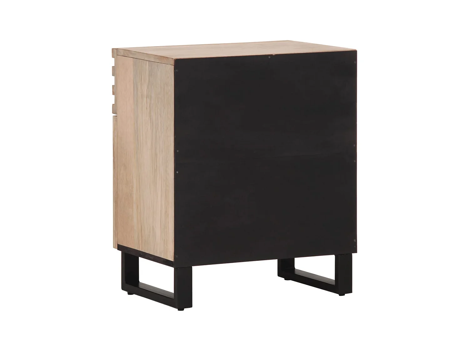 Wit nachtkastje 50x34x60 cm massief mangohout