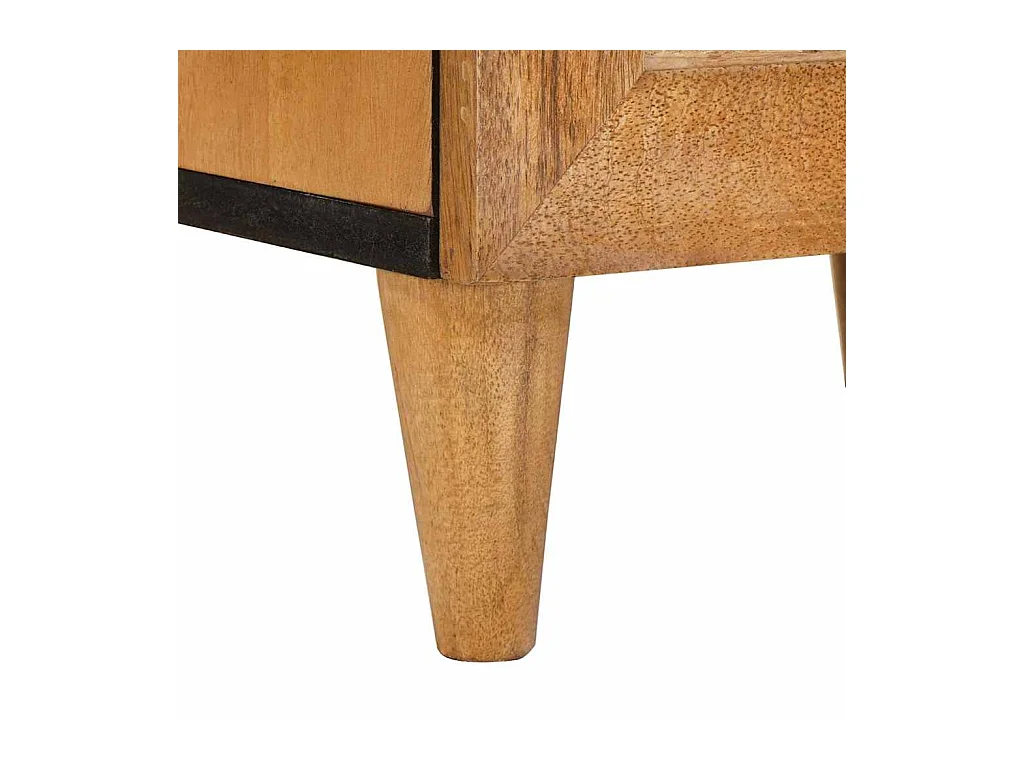 Mesita de noche con cajón 2 uds Marrón claro 40 x 33 x 46 cm