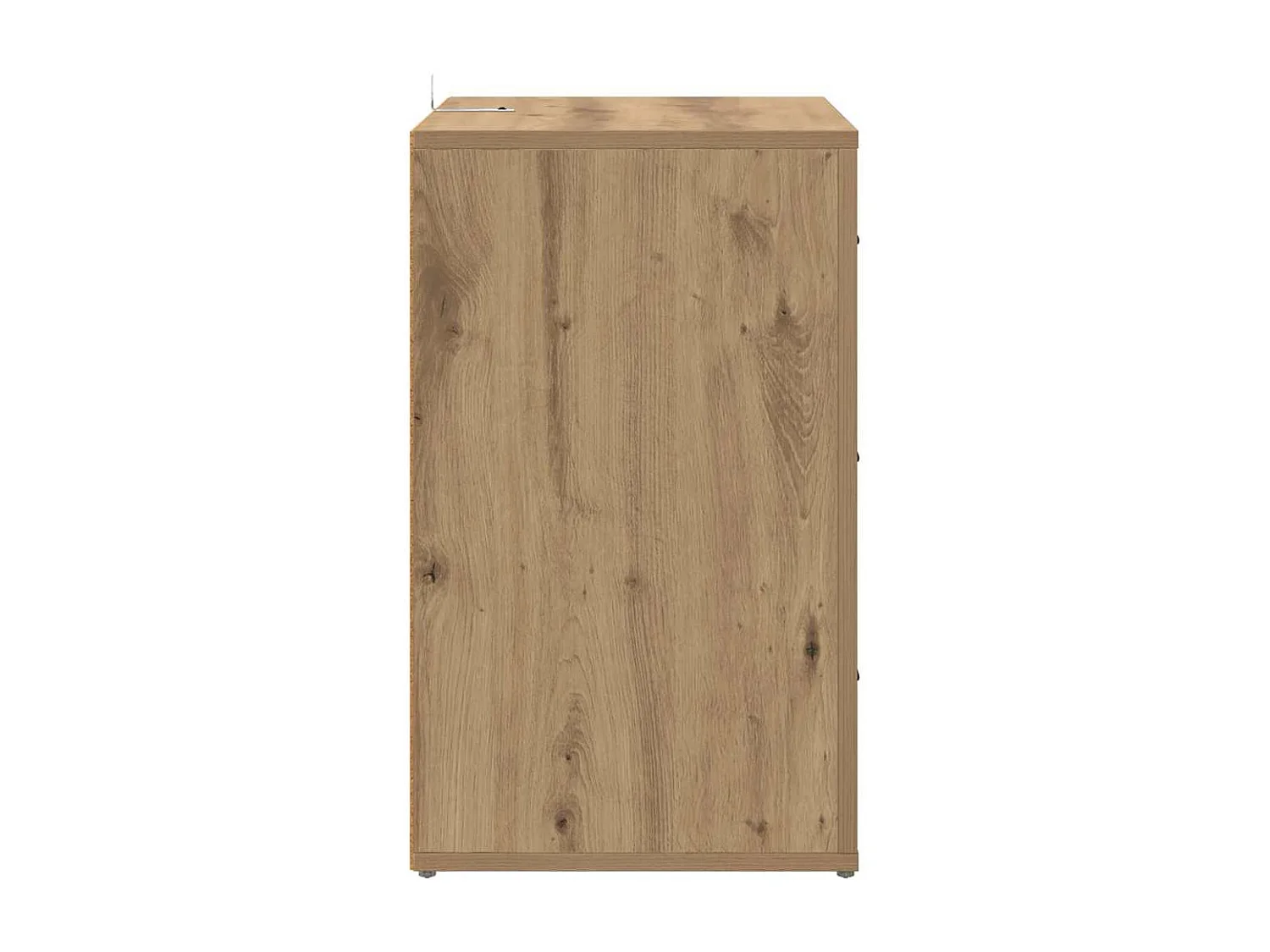 Comodino con cassetto, rovere lavorato a mano, 50 x 36 x 60 cm