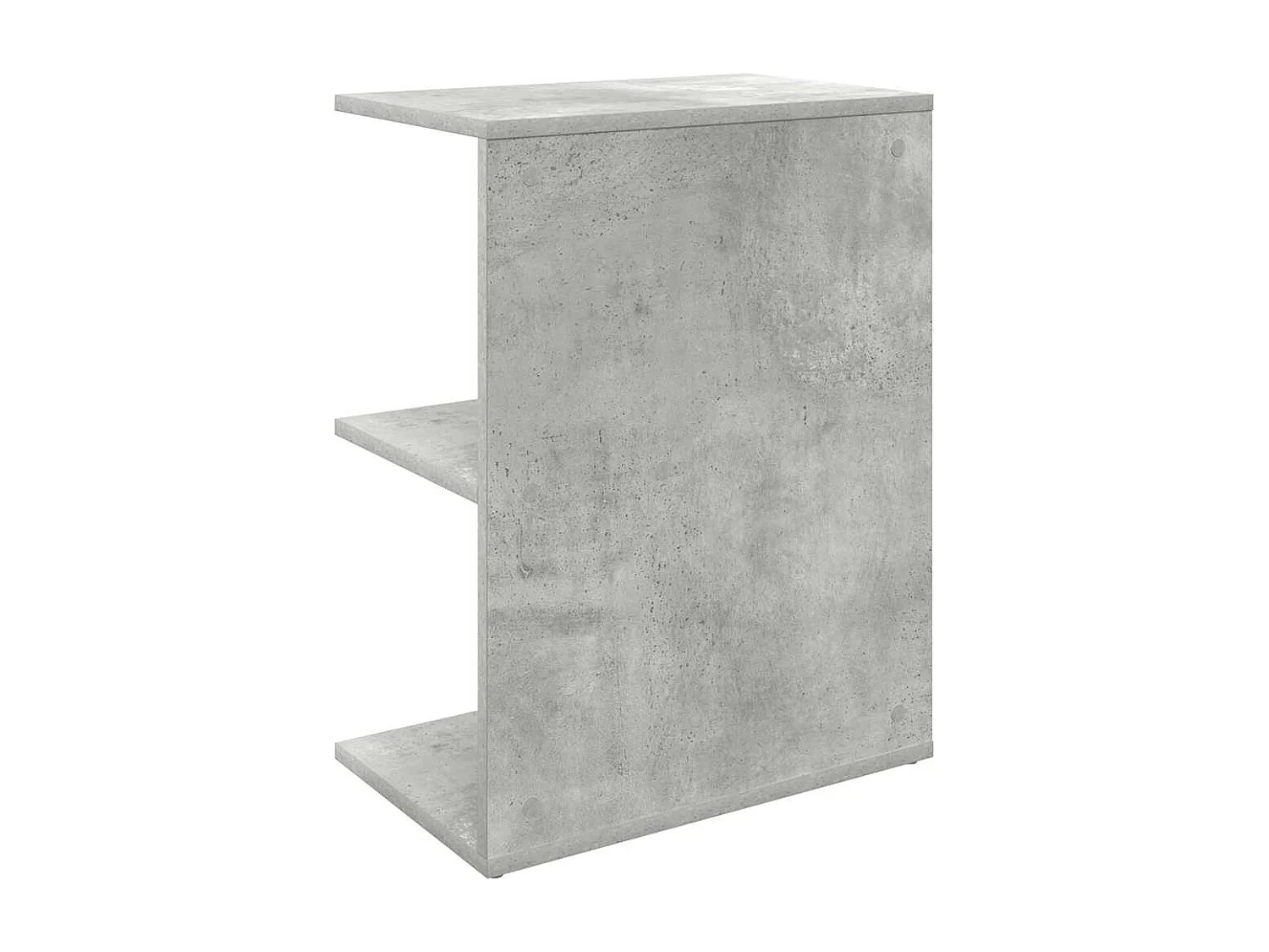 Mesita de noche de madera de ingeniería gris hormigón 46,5x29x61 cm