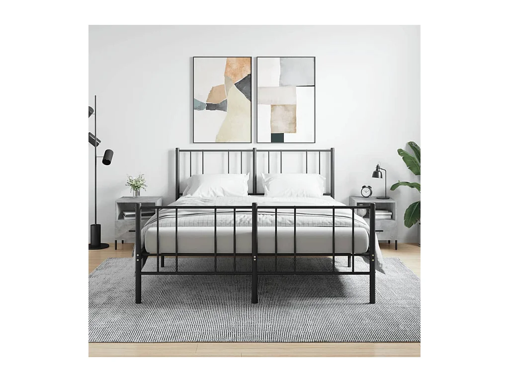 Mesitas de noche 2 piezas gris hormigón 40x35x47,5cm madera de ingeniería