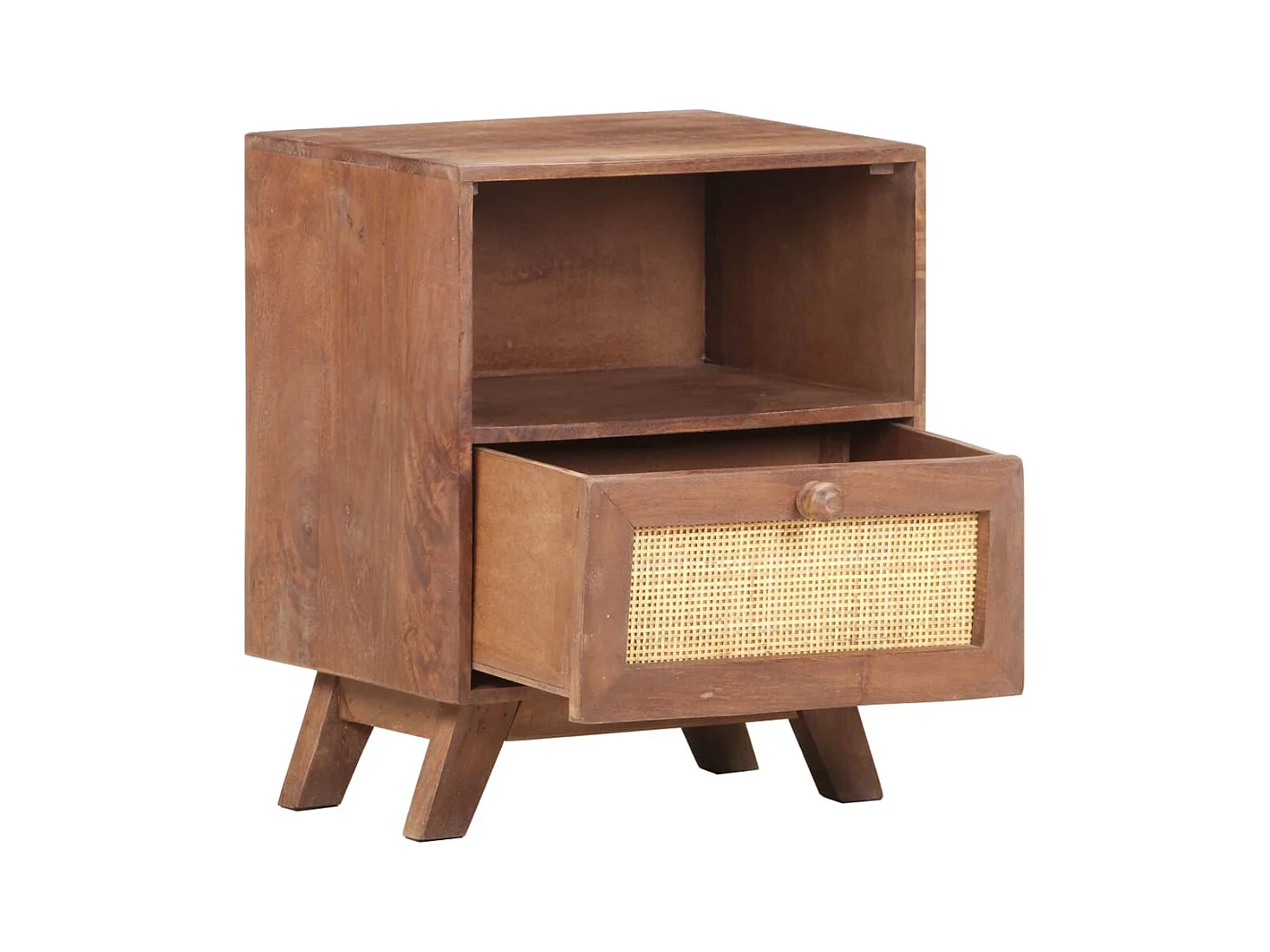 Mesita de noche 40x30x50 cm Madera maciza de mango