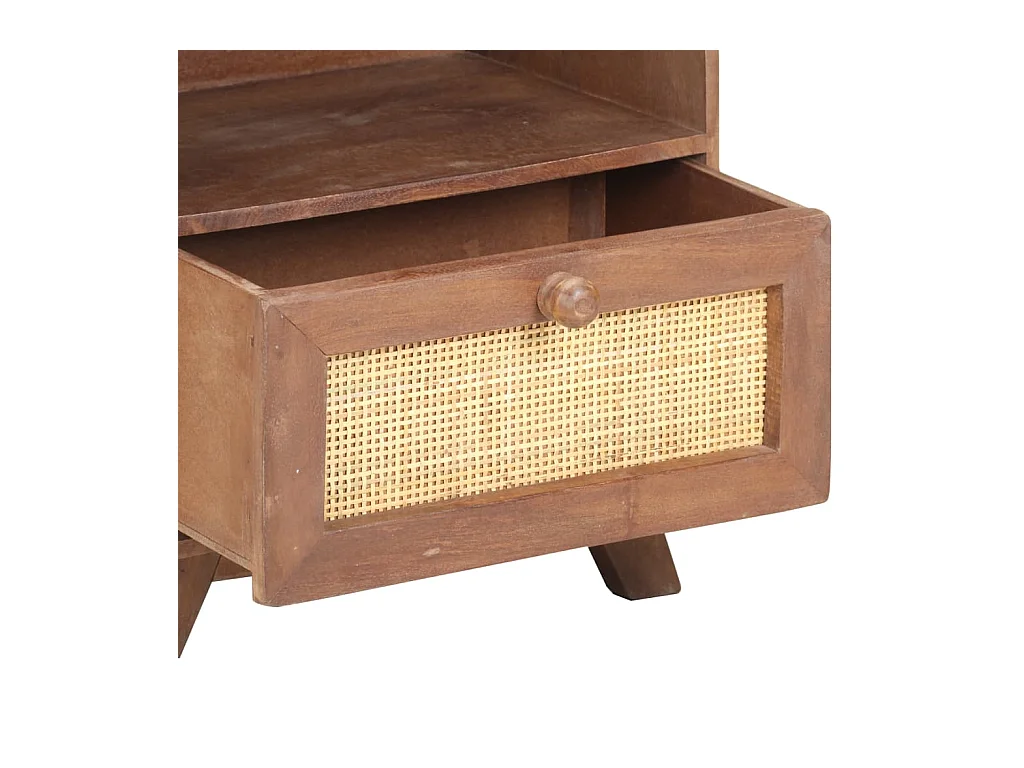 Mesita de noche 40x30x50 cm Madera maciza de mango