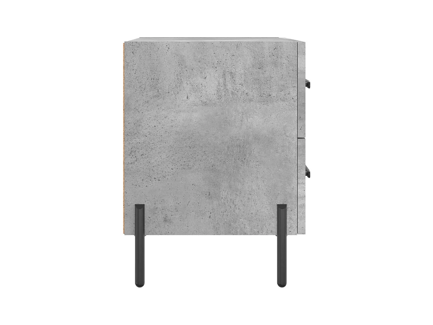 Mesitas de noche 2 piezas gris hormigón 40x35x47,5cm madera de ingeniería