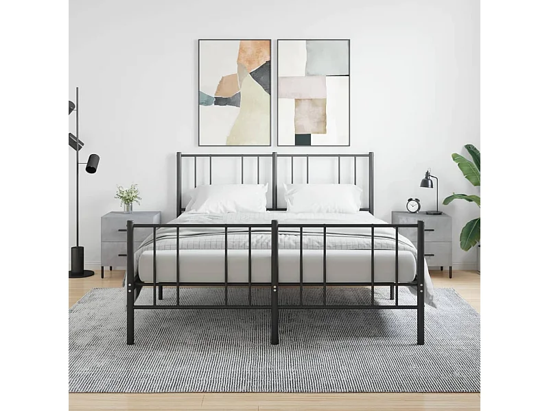 Comodini 2 pezzi grigio cemento 40x35x47,5cm in legno ingegnerizzato