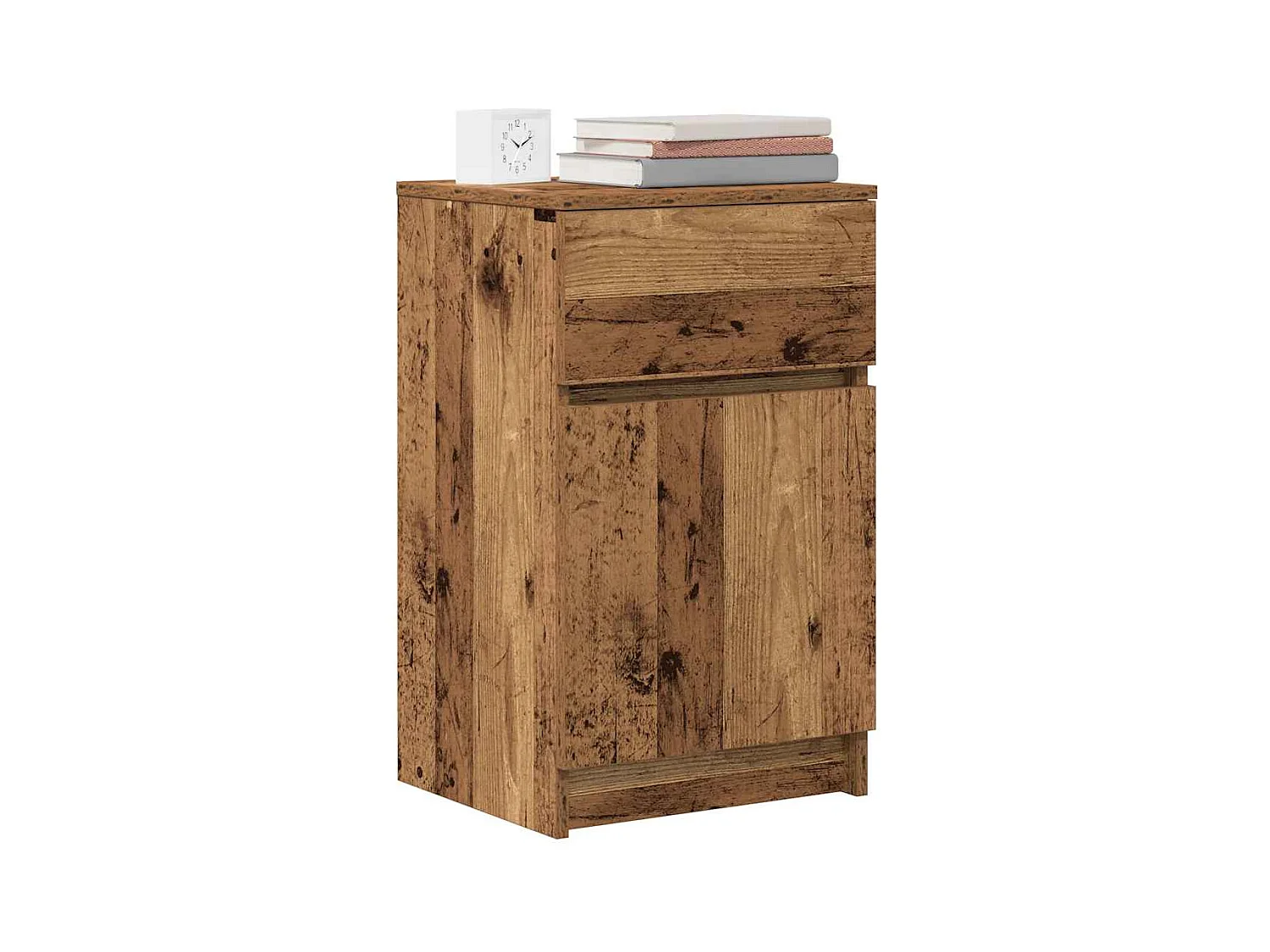 Nachtkastjes 2 stuks oud hout 39x35x65 cm bewerkt hout