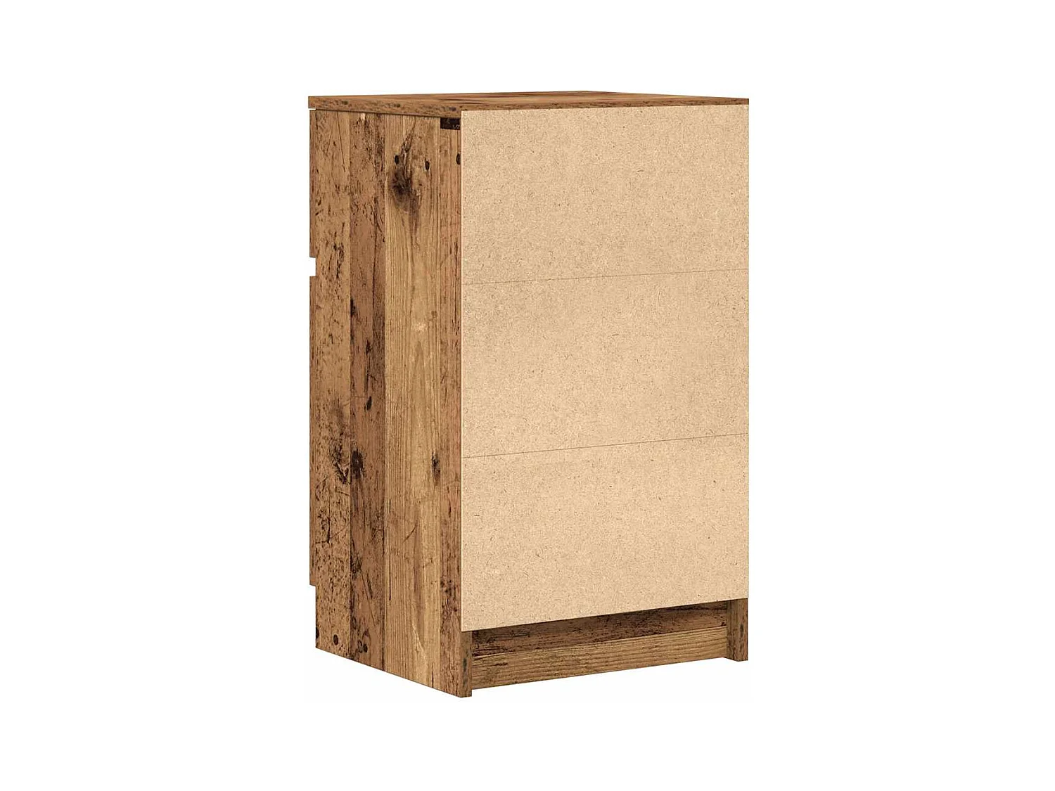 Nachtkastjes 2 stuks oud hout 39x35x65 cm bewerkt hout