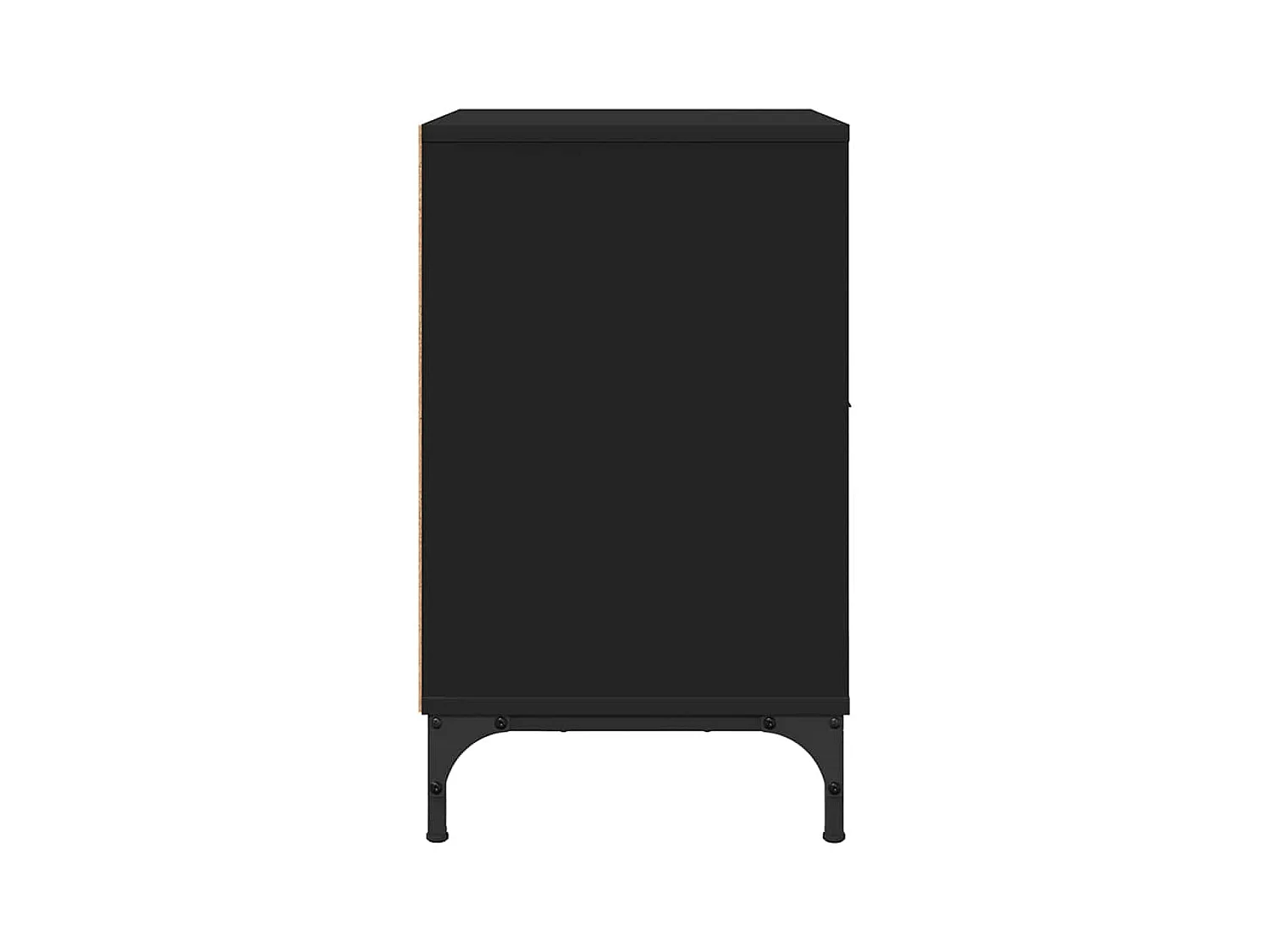 Mesita de noche Negra 49 x 36 x 61 cm Madera de ingeniería