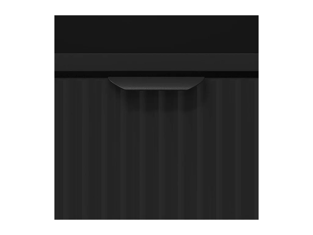 Mesita de noche Negra 49 x 36 x 61 cm Madera de ingeniería