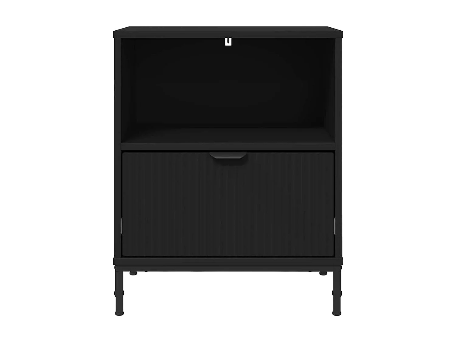 Table de chevet Noir 49 x 36 x 61 cm Bois d'ingénierie