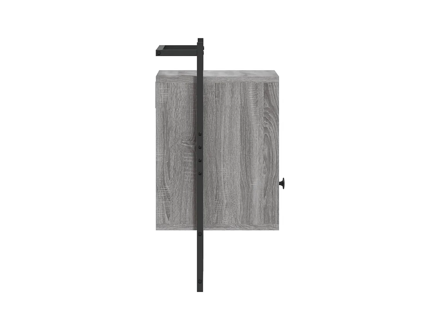 Comodino da parete grigio Sonoma 40x30x61cm in legno ingegnerizzato